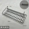 Panel de Malla de Hierro Rejilla Estante de Almacenamiento Cesta Colgante Bandeja Accesorios para Pared de Fotos Almacenamiento de Supermercado Estante de Almacenamiento de Hierro Forjado Decoración Uso en el Hogar