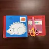 Cajas de Papel Recortado para Niños 96 Piezas Puzzle Divertido Hecho a Mano diy Tijeras para Papel Recortado de Origami 3-6 Años Regalos de Jardín de Infancia