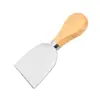 Diretamente do Fabricante: Conjunto de Facas de Queijo de Aço Inoxidável com Cabo de Madeira, Conjunto de Seis Peças, Faca de Manteiga, Faca de Queijo, Faca de Pizza, Ferramentas de Confeitaria Atacado