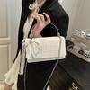 Bolsa de Mão de Verão 2025 de Aparência Sofisticada Nicho Moda para o Dia a Dia Bolsa de Ombro Elegante Bolsa Quadrada com Corrente Bolsa Transversal