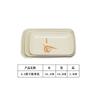 A5 Lotus vajilla tipo porcelana plato de melamina plato de plástico rectangular plato para polvo de salchicha plato para cena plato para pescado plato de oferta especial