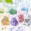 Adesivos de material para colagem PET de trilha de papel série flores chuva fumaça 10 no limite adesivos de material para diário de mão 6