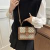 Bolso Bandolera Casual Elegante de Color Contraste Europeo y Americano 2025 Principios de Primavera Nuevo Distintivo Ins Bolso de Mujer Estilo Occidental Bolso de Hombro Simple