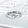 Anillos de Pareja con Ramas Entrelazadas, Diseño Minimalista, Anillos Abiertos de Moda y Únicos para el Dedo Índice de Mujer, Nuevos en 2022