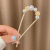 Horquilla de Pelo de Perlas de Gama Alta en Forma de U para Mujer Nuevo Estilo Antiguo de Estilo Chino Artefacto para el Cabello Horquilla Diaria en Forma de U para el Cabello Adorno para el Cabello