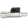 Máquina de Lavagem de Carros de Limpeza de Alta Pressão Pistola d'Água Tubo de Água Aço Inoxidável 3/8 Válvula Interruptora Macho e Fêmea Tubo de Ar de Conexão Rápida 1/4 Conexão Rápida