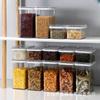 Frasco colgante sellado de grado alimenticio, de gran capacidad, transparente, para almacenar granos, refrigerios, frutos secos, caja de conservación de alimentos frescos a prueba de humedad.