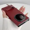Funda de Cuero Genuino para Teléfono Móvil Huawei Matexts con Soporte Magnético Giratorio, Ultra Fina, Anti-Caídas, Cubierta Protectora Integral, Estilo Nuevo