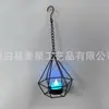 Portavelas de Diamante Forma Geométrica Romántico Alambre de Hierro Material Metálico Gancho Accesorio Decoración Venta al por Mayor Decoración de Hierro Forjado