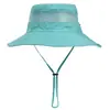 Nuevo sombrero de pescador de ala grande de color sólido, protector solar para exteriores, transpirable, para lavabo, para el sol, de verano, para hombres y mujeres, transfronterizo.