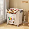 Caja de almacenamiento de juguetes para niños, cesta de almacenamiento para cochecito de bebé, cesta de almacenamiento para muñecos de peluche apilable de gran capacidad