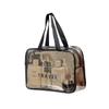 Código bidimensional juego de tres piezas nuevo PVC transparente bolsa de tocador almacenamiento impermeable bolsa de cosméticos portátil portátil portátil almacenamiento