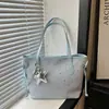 Bolso de mano estilo coreano para el día a día, bolso de hombro, bolso tote para el antebrazo, moderno y elegante, con apliques de estrellas, gran capacidad, nuevo modelo 2026 con accesorios
