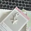 Lindo Llavero de Estrella de Mar Rosa 3D Dibujo Animado Femenino Colgante Versátil para Bolso Regalo para Mejores Amigas y Parejas