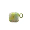 Funda protectora para auriculares Airpods de 4ª generación con estampado floral en degradado amarillo-verde, adecuada para auriculares Apple Airpods de 3ª generación Pro2
