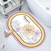 Alfombrilla Absorbente Suave de Tierra de Diatomeas Alfombrilla para Piso de Baño Alfombrilla de Entrada para Baño Inodoro Alfombrilla para Puerta Alfombrilla Antideslizante Absorbente de Secado Rápido