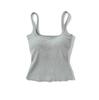 Atacado de Roupas Femininas Transfronteiriças Estilo Europeu e Americano Sexy Hot Girl Colete de Alça Estilo Europeu e Americano Novas Blusas com Bojo
