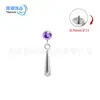 Pendientes de aleación de titanio F136 con circonita, pendiente para el cartílago de la oreja con borla de tira de Sauron, populares en Europa y América, joyería para perforación corporal para mujeres