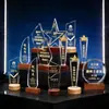 Trofeo Personalizado para Empleados Destacados, Campeón de Ventas, Conmemoración de Aniversario, Trofeo de Retrato Fotográfico Impreso en Acrílico con Luz Nocturna