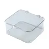 Caixa Organizadora de Mesa, Caixa Organizadora Transparente de Acrílico à Prova de Poeira, Cesta Organizadora de Cosméticos para Quarto, Dormitório, Escritório com Tampa
