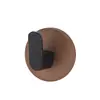 Gancho sin taladro multiescenario, gancho individual fuerte para entrada, perchero para abrigos y sombreros, llavero de pared, madera de nogal maciza, diseño creativo