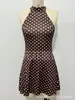 Ropa de Mujer Transfronteriza de Amazon Verano 2026 Nuevo Vestido de Estampado de Temperamento de Moda de Gama Alta Sexy sin Espalda Adelgazante