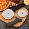Cuchillo de acero inoxidable para cortar pizza, cortador de panqueques y frutas, cuchillo de una sola rueda para pizza, herramientas para hornear al por mayor