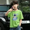 Ropa para Niños Estilo Verano Niños Secado Rápido Tops de Verano Camisetas de Manga Corta 100% Algodón para Niños Estilo Nuevo Verano 2026 Camisetas Modernas para Niños Pequeños y Medianos