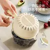 Tina de Lavado de Verduras de Doble Capa con Asa y Cesta Drenadora, Modelo Nuevo para Cocina del Hogar, Herramienta para Lavar Frutas, Tina para Lavar Verduras, Bandeja Coladora para Frutas para Sala de Estar