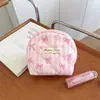 Nova Bolsa Simples Acolchoada de Bolinhas para Batom de Mão Bolsa de Cosméticos Bolsa Pequena de Armazenamento Porta-Moedas Mini Bolsa de Mão Portátil