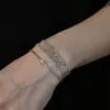 Pulsera Popular de Malla Metálica Transfronteriza, Estilo Minimalista Europeo y Americano, Pulsera Trenzada con Cierre Deslizante, Accesorio de Mano Simple y Versátil