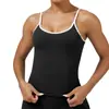 Top Esportivo Europeu e Americano Transfronteiriço Color Block Sem Costura Roupa para Malhar Roupa Fitness Sexy Justa Roupa de Yoga Camisola Costas Abertas