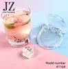 Orden Jinze: Paleta de Sombras Cuadrada Transparente de un Solo Compartimento, Material de Empaque de Plástico
