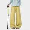 Pantalones Casuales de Estilo Americano con Bloques de Color Línea Hasselblad para Hombre, Pantalones de Senderismo Impermeables y Cortavientos para Exteriores, Pantalones Largos Rectos Holgados Curvos de Marca de Moda