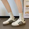Zapatillas de entrenamiento alemanas de suela gruesa para mujer, nueva colección otoño 2026, versátiles, cómodas, casuales y deportivas, parecidas al estilo "Forrest Gump", zapatillas blancas y zapatillas de skate