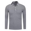 Camisa Polo de Manga Comprida com Lapela para Golfe Logotipo Bordado Personalizado Aniversário Roupa de Trabalho Camisa Cultural Logotipo Personalizado