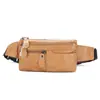 Riñonera personalizada, bolso cruzado de negocios, color liso, nueva bolsa cruzada casual para hombre, riñonera de cuero suave para hombre, bolso de hombro pequeño
