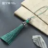 Colgantes de borla transfronterizos, marcapáginas vintage, colgantes de abanico Hanfu, cajas de regalo, memorias USB, etiquetas acrílicas, accesorios y colgantes al por mayor