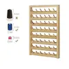 Máquina de Coser de Madera 48 Estante Giratorio Estante para Lana Hogareño Estante de Almacenamiento para Hilo de Cera Plegable Escritorio de Madera Estante para Cables