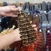 Perucas Atacado Cabelo Humano Onda Profunda Tranças Boho Perucas de Cabelo Humano