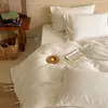Juego de cuatro piezas de jacquard de algodón puro para hotel, clase A, maternal e infantil, funda de edredón para estudiantes, sábana, juego de tres piezas, sábana ajustable, ropa de cama para todas las estaciones