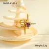 Anillo Irregular de Acero Inoxidable Chapado en Oro con Circonita Incrustada, Diseño Europeo y Americano Transfronterizo, Joyería Ins de Nicho para Mano al por Mayor