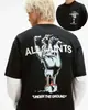 Camiseta Trendy de Marca Estilo Hong Kong de Media Manga para Hombre, Talla Grande, Corte Holgado, Manga Corta para Estudiante Universitario, Camisa de Media Manga Moderna y Elegante