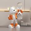 Yifang casa urso violento criativo decoração de mesa 60 minutos ampulheta temporizador armário de TV decoração do quarto das crianças