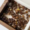 Serie Maillard Otoño e Invierno Acrílico Difuminado Corazón de Dos Colores Cuadrado Ovalado Material para Pulsera DIY Accesorios de Joyería
