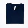 Camiseta de punto para mujer, manga corta fina de verano, color liso, ajustada, versátil, con caída, transpirable, sencilla, holgada