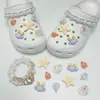 Novos charms de estrela-do-mar e água-viva transparentes para tamancos, fivelas de decoração para sapatos, charms de corrente de contas DIY removíveis