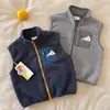 Chaleco Forrado de Felpa para Niños 26 Otoño/Invierno Estilo Montaña para Niños Marca de Moda Chaleco de Felpa Cálido para Bebé Versátil Casual Cárdigan