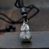 Chiba Vintage Gourd Pingente Criativo All-match Thai Silver Fortune Pingente Jóias Nicho Design Pingente Removível