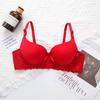 Comercio exterior transfronterizo de gran tamaño europeo y americano con anillo de acero fruncido ropa interior de mujer transpirable sexy encaje fino ajustable sujetador
